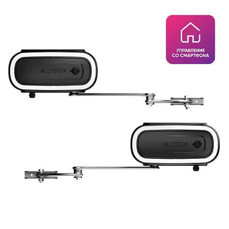 Smart привод ALUTECH Twisto TW‑4000KIT‑N‑Sm для распашных ворот с модулем Wi‑fi